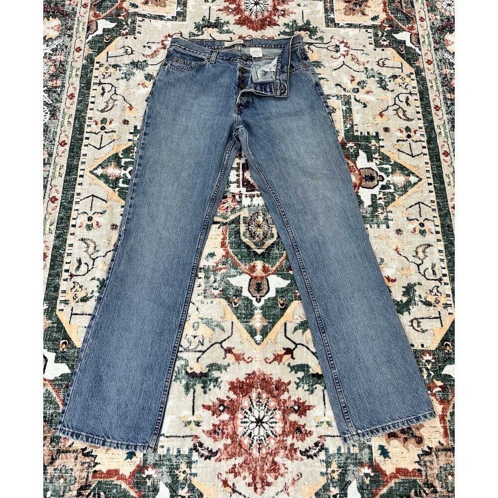 Sexy Vintage/Hippy/Boho/Distressed Gap Button Fly Jeans Size 12L 🩵